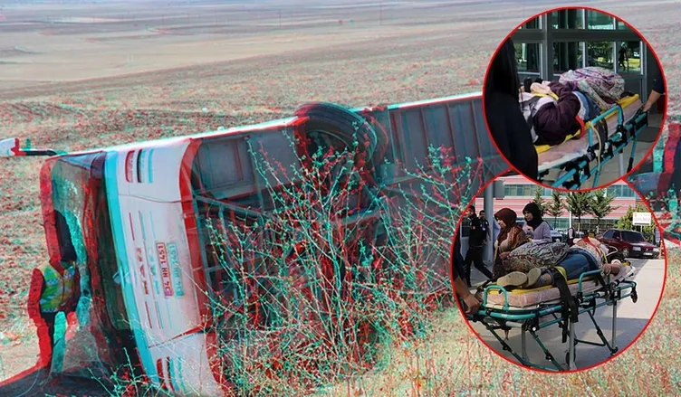 O ilimizde feci kaza: Turistleri taşıyan otobüs devrildi... 1’i ağır 22 yaralı!