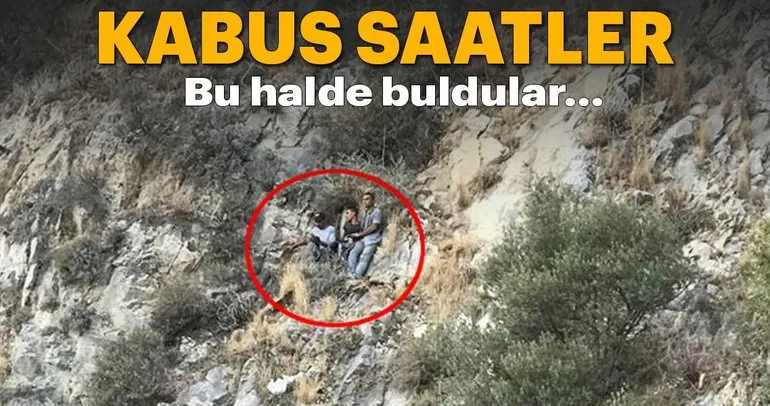 Kayalıklarda mahsur kalan 4 kişi kurtarıldı