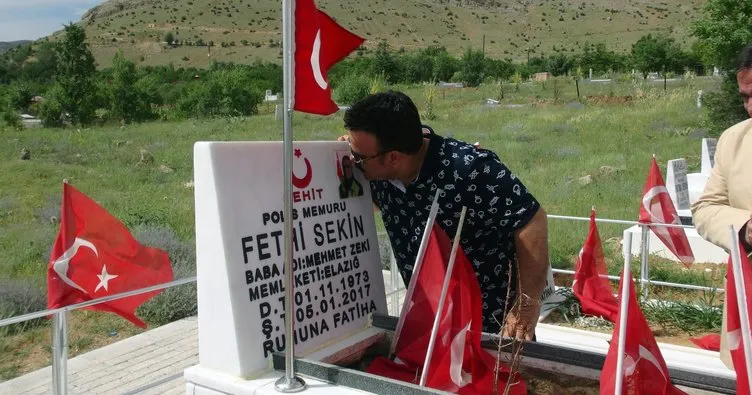 Bülent Serttaş, şehit polis Sekin’nin mezarını ziyaret etti