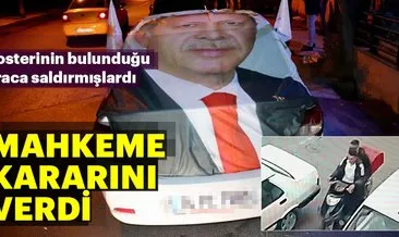 Erdoğan’ın posterlerinin bulunduğu araca saldırıda flaş gelişme:  2 şüpheli tutuklandı