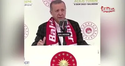 Balıkesir’de Başkan Erdoğan’ın dikkatini çeken pankart! 6’lı masaya oy göndermesi | Video