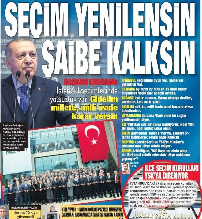 Türkiye İstanbul seçimlerindeki şaibe skandalını SABAH'tan okudu!