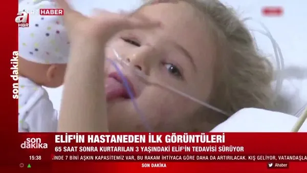Son dakika! İzmir depreminde enkazdan çıkartılan 3 yaşındaki Elif Perinçek Türkiye'ye el salladı | Video