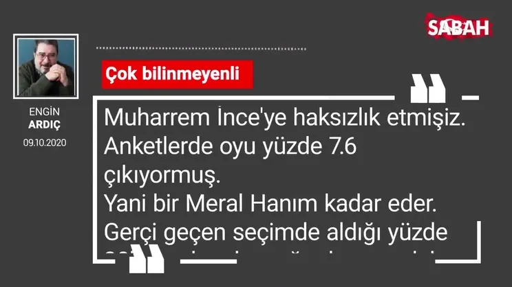 Engin Ardıç 'Çok bilinmeyenli'