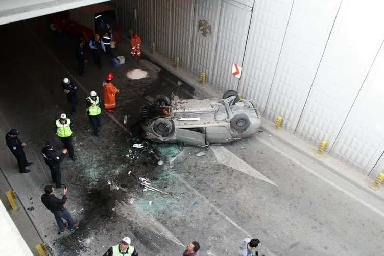 Konyasporlu Poljac’ın trafik kazasından kareler