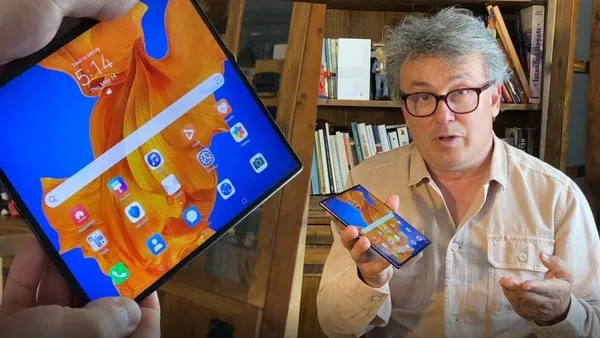İşte katlanabilir ekranlı Huawei Mate Xs... Tablet mi Akıllı Telefon mu?  | Video