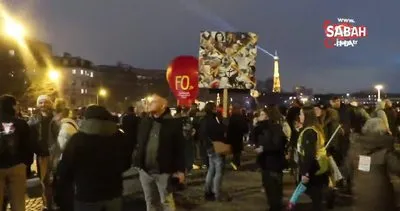 Fransa’da emeklilik reformu protestosuna gazlı müdahale: 30 gözaltı | Video