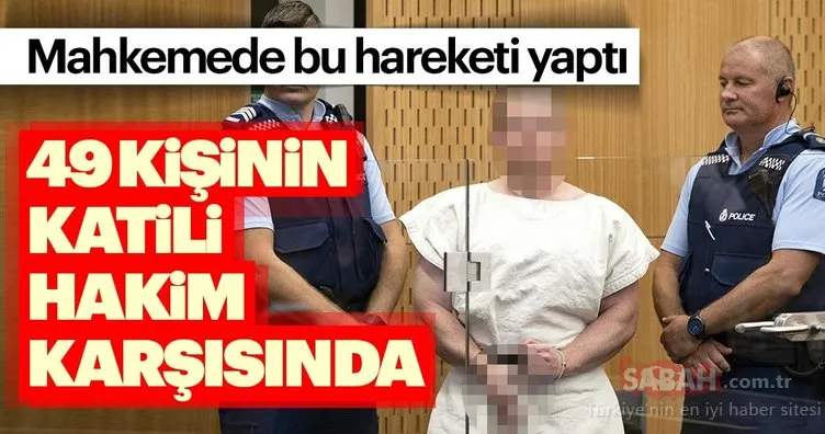 Son dakika: Yeni Zelanda cami saldırısını düzenleyen terörist mahkemede bunu yaptı!