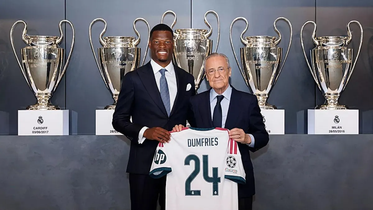 Dumfries, Real Madrid'e imzayı attı!