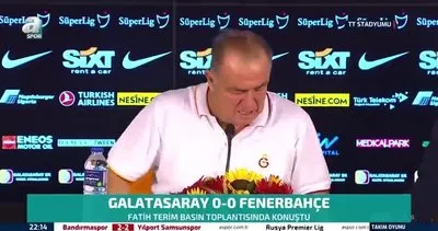 Fatih Terim’in maç sonu açıklamaları