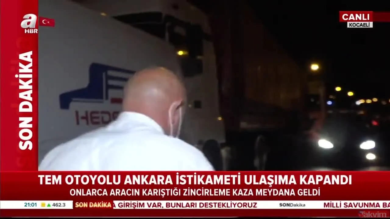 Son Dakika Zincirleme Kaza Tem Otoyolu Ankara Istikameti Ulasima Kapandi Video Videosunu Izle