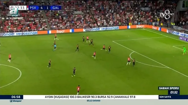 PSV 5 - 1 Galatasaray MAÇ ÖZETİ İZLE! Şampiyonlar Ligi PSV 5 - 1 Eindhoven Galatasaray maç özeti tüm goller izle