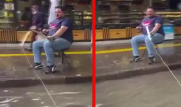 Ankara’nın halini böyle anlattı! Su dolu caddede balık avı...