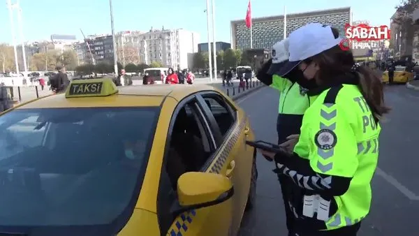 Taksim Meydanı’nda denetim: Yaya yoluna giren kuryelere ceza yağdı