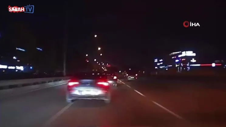 Bursa'da şerit ihlali kaza getirdi, o anlar kamerada