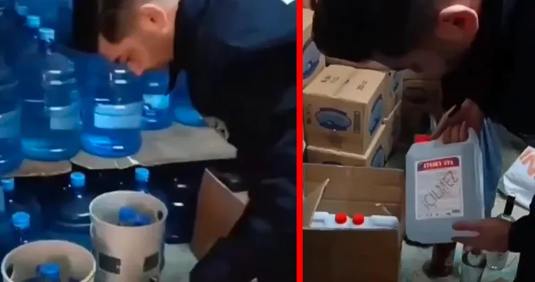 Sahte içki kabusu büyüyor! Sucu dükkanını labarotuvara çevirmişler! Damacana ve bidonlarda litrelerce...
