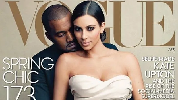 Kim Kardashian ve Kanye West’in Vogue kapağı alay konusu oldu