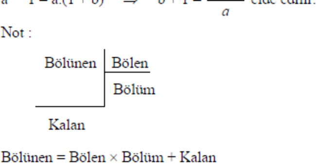 Bölme ve bölünebilme nedir?