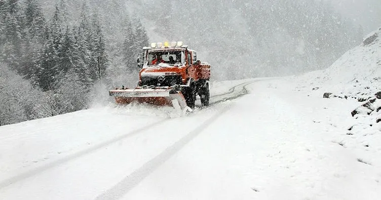 Rize’de 28 köy yolu kar nedeniyle ulaşıma kapandı