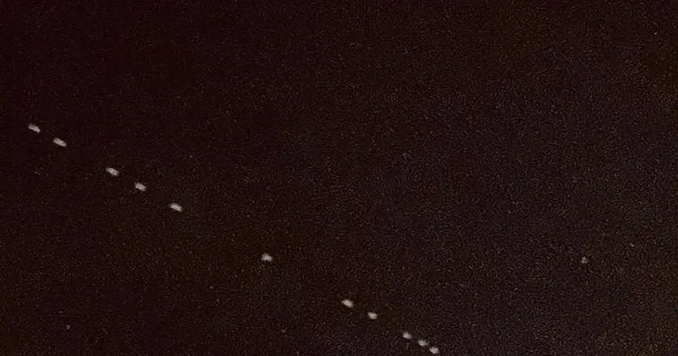 SON DAKİKA | İstanbul’da şaşırtan olay! Gökyüzündeki sıralı ışıklar merak uyandırdı