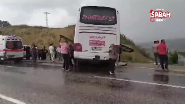 Antalya’da yoldan çıkan otobüs şarampole çarptı: 10 yaralı | Video