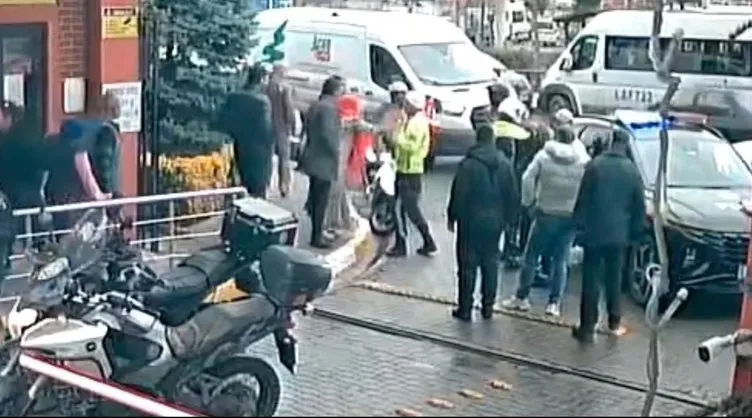 İstanbul’da korkutan anlar: Denetimden kaçtı! Yakalanınca polisin burnunu kırdı! O anlar kamerada!