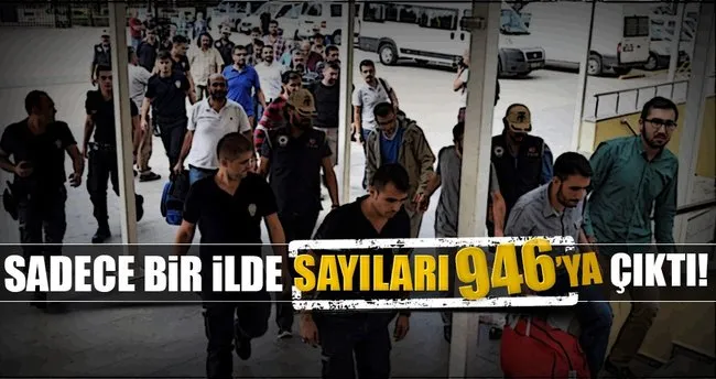 Antalya’da FETÖ/PDY’den toplam 946 kişi tutuklandı