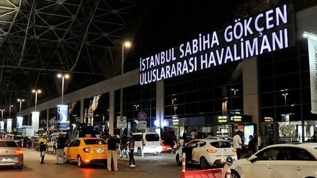 Sabiha Gökçen ve İstanbul Havalimanı'nın Avrupa'da dakik uçuşlarda ilk sıralarda yer aldığını gösteren grafik veya havaalanı görseli.