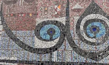 Ünlü ressam ve şairimiz Bedri Rahmi Eyüboğlu’nun mozaiği 62 yıldır NATO karargahının duvarlarını süslüyor