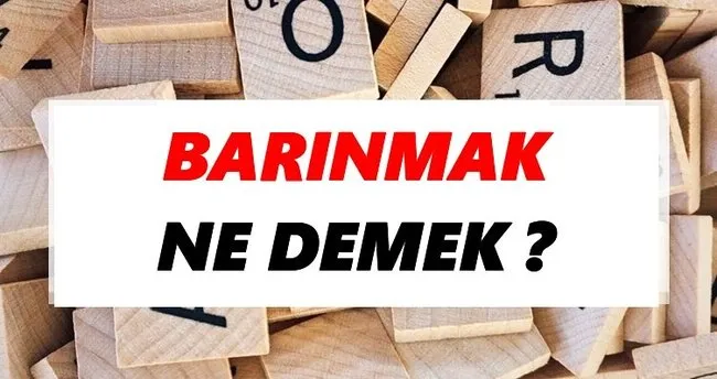 Barınmak Ne Demek? TDK’ya Göre Barınmak Sözlük Anlamı Nedir?