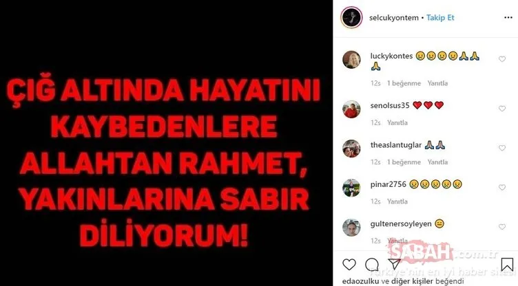 Van’daki çığ felaketi tüm Türkiye’yi yasa boğdu... Ünlü isimler yaptıkları paylaşımlarla üzüntülerini ifade ettiler!