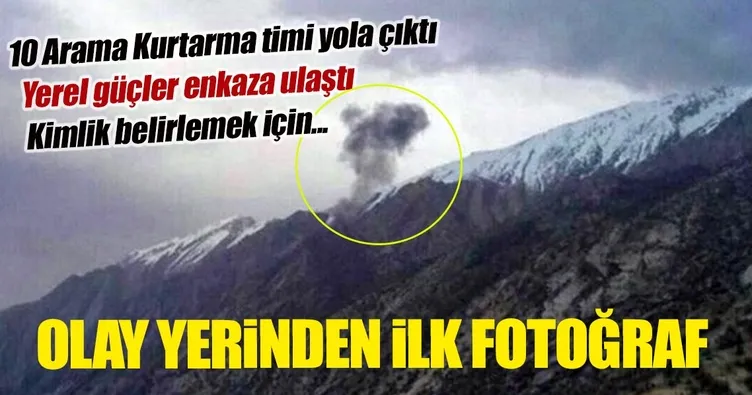 Yerel güçler İran’da düşen uçağın enkazına ulaştı