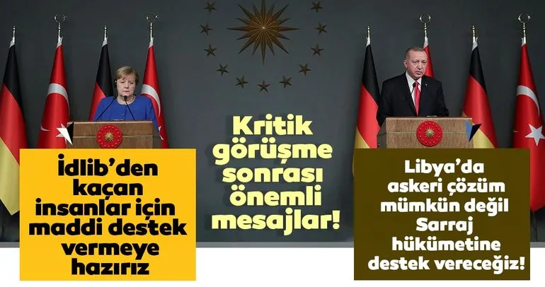 Başkan Erdoğan ve Merkel’den ortak basın toplantısı