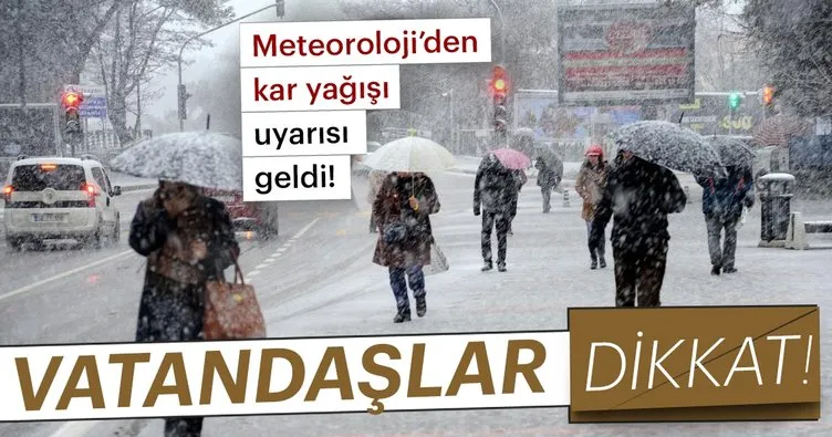 Son dakika: Meteoroloji’den İstanbul için hava durumu uyarısı geldi! İstanbul’a kar ne zaman yağacak?
