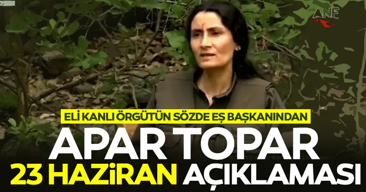 PKK-KCK'nÄ±n sÃ¶zde eÅ? baÅ?kanÄ±ndan apar topar 23 Haziran aÃ§Ä±klamasÄ±: Ä°mamoÄ?lu'nu destekliyoruz!