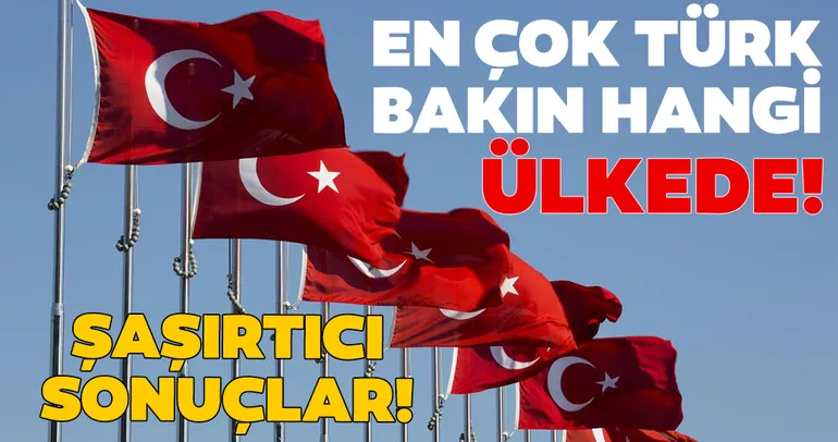 En fazla Türk’ün olduğu ülkeler!