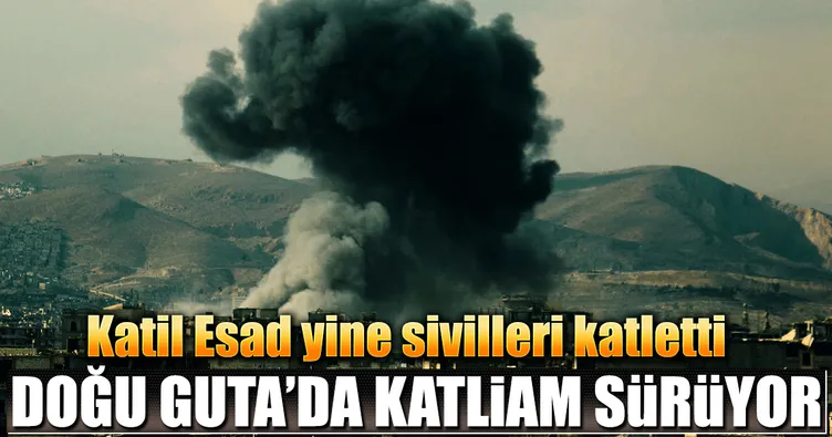 Doğu Guta'da Katil Esad katliamı sürüyor! Ölü sayısı 389'a yükseldi