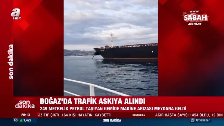 Ham petrol taşıyan tanker kıyıya sürüklendi; İstanbul Boğazı'nda trafik askıya alındı | Video