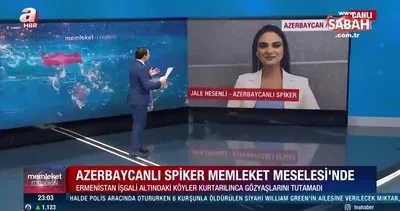 Gözyaşlarını tutamamıştı… Azeri spiker A Haber’e konuştu | Video