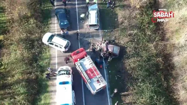 Sinop’ta zincirleme kaza: 2 ölü, 3 yaralı | Video