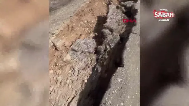 Depremlerde Malatya'da dev yarıklar oluştu | Video