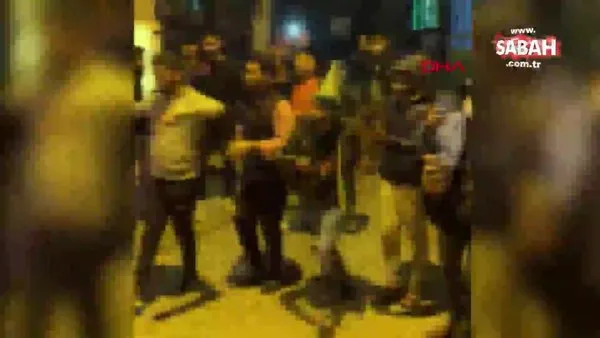 Kumkapı'da sokakta sosyal mesafesiz yılbaşı kutlaması | Video
