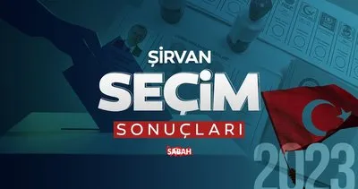 Şirvan seçim sonuçları! 14 Mayıs 2023 Siirt Şirvan seçim sonucu ile adayların oy oranları