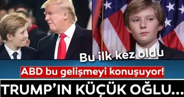 Son dakika haberi: ABD'de Donald Trump'a şok! Küçük oğlu için...