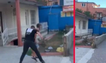 Bıçaklandıktan sonra duvardan atlayıp kaçmaya çalıştı: O anlar kameraya yansıdı #adana