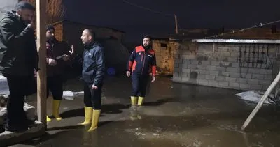 Ağrı’da karların erimesi sonucu su baskını! 16 ev ve 8 ağıl zarar gördü #agri