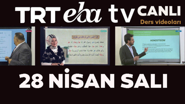 TRT EBA TV izle! (28 Nisan 2020 Salı) Ortaokul, İlkokul, Lise dersleri 'Uzaktan Eğitim' canlı yayın | Video