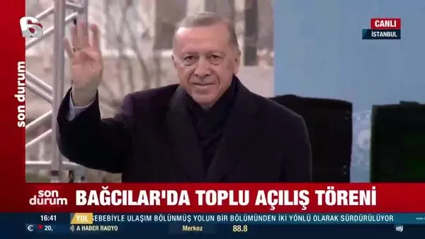 Son Dakika: Başkan Erdoğan'dan Bağcılar Toplu Açılış Töreni'nde önemli açıklamalar! | Video