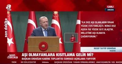 Başkan Erdoğan açıkladı: Aşı olmamış öğretmenler ve personeller haftada 2 kere test yaptıracak | Video