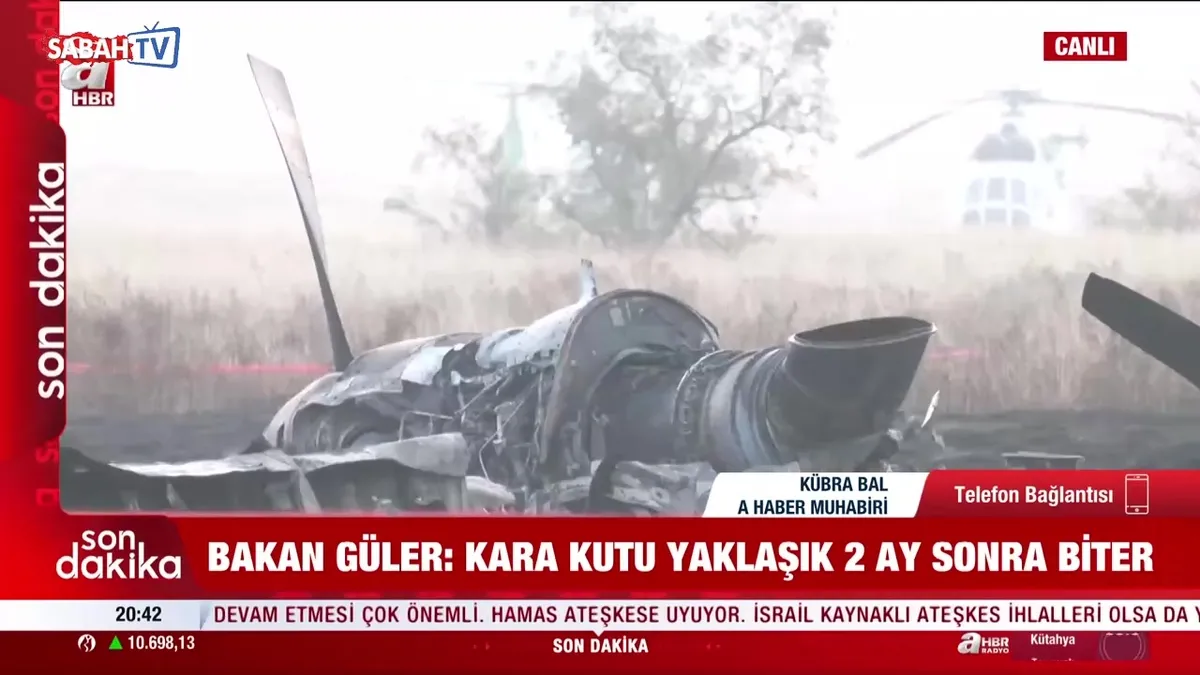 Bakan Güler: Kara kutu yaklaşık 2 ay sonra biter! videosunu izle Bakan Güler: Kara kutu yaklaşık 2 ay sonra biter! videosunu izle